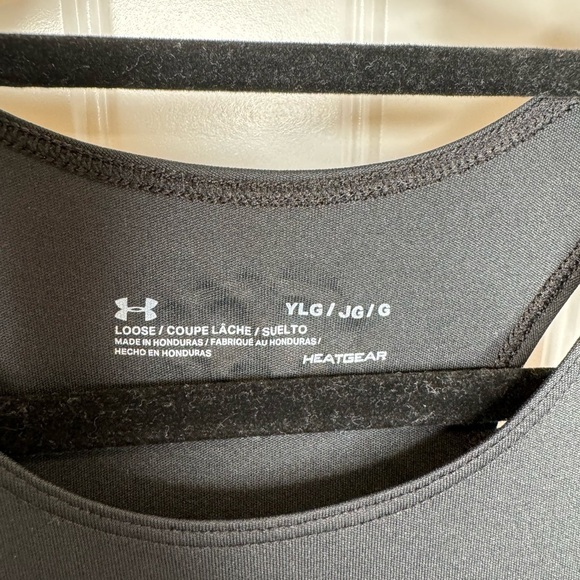 Girls Under Armour HEATGEAR loose fit tank top - Picture 2 of 2